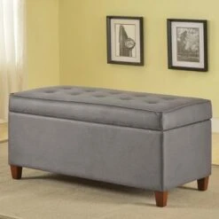 Storage Bench Gray - HomePop -Ottomans Official Shop unnamed file 7136