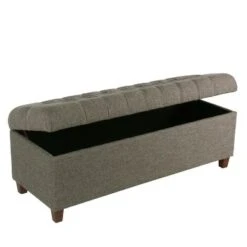 Homepop 48" Macalester Tufted Storage Bench Brown Faux Leather 15 Homepop 48" Macalester Tufted Storage Bench Brown Faux Leather -Ottomans Official Shop unnamed file 7140