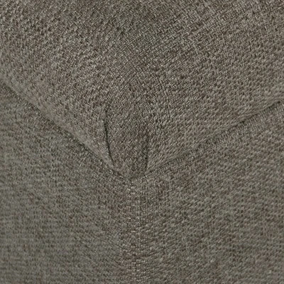 Homepop 48" Macalester Tufted Storage Bench Brown Faux Leather 9 Homepop 48" Macalester Tufted Storage Bench Brown Faux Leather - Image 7