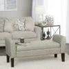 Tara Storage Bench Settee Gray - HomePop