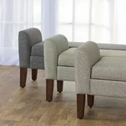 Tara Storage Bench Settee Gray - HomePop -Ottomans Official Shop unnamed file 7154