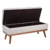 Katheryn Storage Bench - OSP Home Furnishings Tangerine
