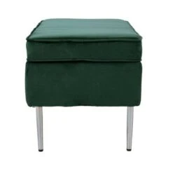 Danston Upholstered Storage Bench Green/Silver - Aiden Lane -Ottomans Official Shop unnamed file 7191