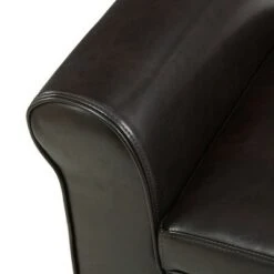 Hayes Faux Leather Armed Storage Ottoman Bench - Christopher Knight Home Brown -Ottomans Official Shop unnamed file 7237