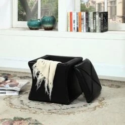 Storage Ottoman 17.5" - Black - Ore International -Ottomans Official Shop unnamed file 7261