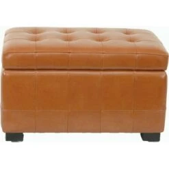 Small Manhattan Storage Bench - Safavieh Brown -Ottomans Official Shop unnamed file 7280