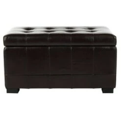 Small Manhattan Storage Bench - Safavieh Brown -Ottomans Official Shop unnamed file 7281