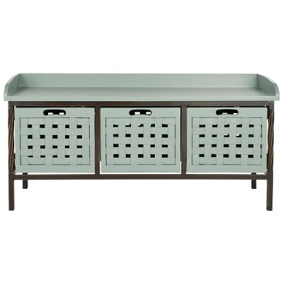 Issac Storage Bench - Safavieh Ash 8 Issac Storage Bench - Safavieh Ash - Image 6