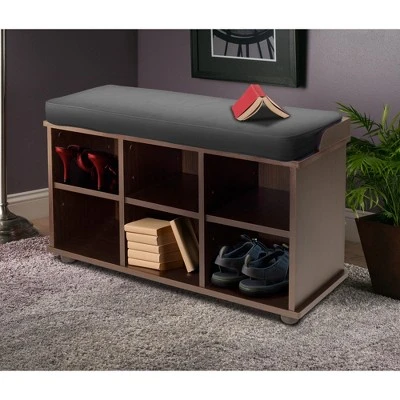 Townsend Entry Bench with Cushion And Storage Espresso - Winsome 4 Townsend Entry Bench with Cushion And Storage Espresso - Winsome - Image 2
