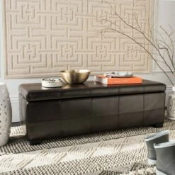 Madison Large Storage Bench - Safavieh Taupe