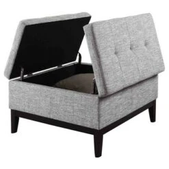 Coffee Table with Storage 18" - Gray - Ore International