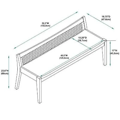 Bessie Bench Natural - Powell Company 11 Bessie Bench Natural - Powell Company - Image 9