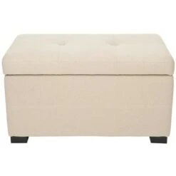 Maiden Small Tufted Storage Bench - Safavieh Black -Ottomans Official Shop unnamed file 7349