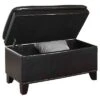 Double Cushion Storage Bench 16.75" - Espresso - Ore International -Ottomans Official Shop unnamed file 7366
