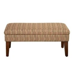 Decorative Geometric Storage Bench Brown - HomePop -Ottomans Official Shop unnamed file 7371