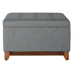 Storage Bench - HomePop Navy -Ottomans Official Shop unnamed file 7411
