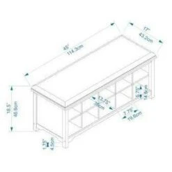 Cape Anne Dark Walnut Storage Bench Walnut - Linon -Ottomans Official Shop unnamed file 7443