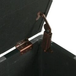 46" Luxury Storage Bench - HomePop Black Plaid -Ottomans Official Shop unnamed file 7455