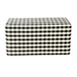 Storage Bench Black Plaid - HomePop 12 Storage Bench Black Plaid - HomePop -Ottomans Official Shop unnamed file 7469