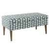 Mid-Century Storage Bench Teal Floral - HomePop -Ottomans Official Shop unnamed file 7503