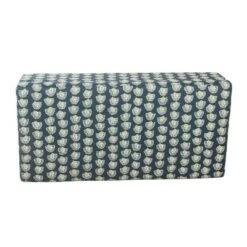 Mid-Century Storage Bench Teal Floral - HomePop -Ottomans Official Shop unnamed file 7505