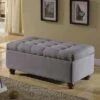 Large Tufted Storage Bench - HomePop Textured Gray 2 Large Tufted Storage Bench - HomePop Textured Gray -Ottomans Official Shop unnamed file 7512