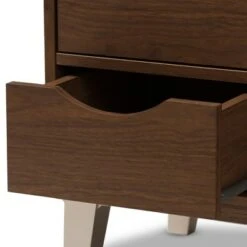 Arielle Modern and Contemporary Walnut Wood 3 Drawer Shoe Storage Light Gray, Brown - Baxton Studio 13 Arielle Modern and Contemporary Walnut Wood 3 Drawer Shoe Storage Light Gray, Brown - Baxton Studio -Ottomans Official Shop unnamed file 7525