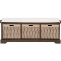 Landers 3 Drawer/Cusion Storage Bench - Safavieh 20 Landers 3 Drawer/Cusion Storage Bench - Safavieh -Ottomans Official Shop unnamed file 7545