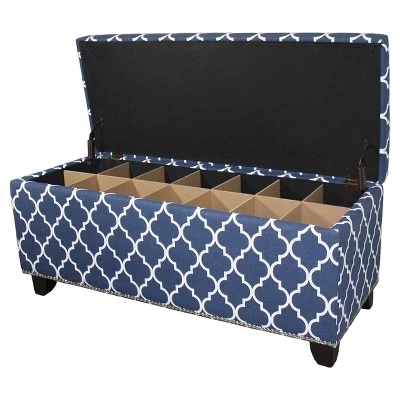 Storage Bench 18" - Blue - Ore International 3 Storage Bench 18" - Blue - Ore International