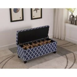 Storage Bench 18" - Blue - Ore International 7 Storage Bench 18" - Blue - Ore International -Ottomans Official Shop unnamed file 7558
