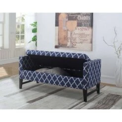 Storage Bench 23.5" - Blue - Ore International 7 Storage Bench 23.5" - Blue - Ore International -Ottomans Official Shop unnamed file 7568