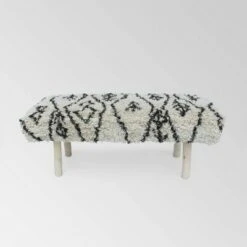 Laveta Boho Rectangular Bench - Christopher Knight Home Brown -Ottomans Official Shop unnamed file 759