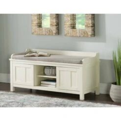 Lakeville Storage Bench White - Linon -Ottomans Official Shop unnamed file 7612