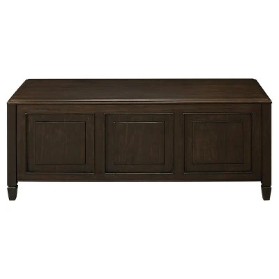 Hampshire Storage Bench Trunk - Wyndenhall Natural Aged Brown 5 Hampshire Storage Bench Trunk - Wyndenhall Natural Aged Brown - Image 3