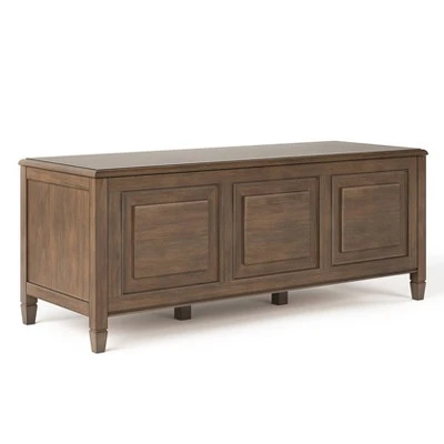 Hampshire Storage Bench Trunk - Wyndenhall Natural Aged Brown 11 Hampshire Storage Bench Trunk - Wyndenhall Natural Aged Brown - Image 9