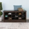Shoe Cubbie Storage Bench Espresso Brown - Prepac -Ottomans Official Shop unnamed file 7639
