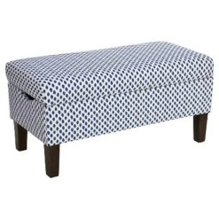 Bedroom Patterned Storage Bench - Skyline Furniture Sahara Midnight White Flax 17 Bedroom Patterned Storage Bench - Skyline Furniture Sahara Midnight White Flax -Ottomans Official Shop unnamed file 7687