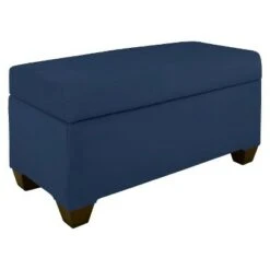 Custom Upholstered Storage Bench - Skyline Furniture Diamond Blue -Ottomans Official Shop unnamed file 7692