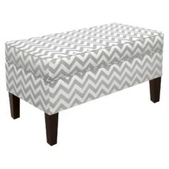 Custom Upholstered Contemporary Bench - Skyline Furniture Linen Navy -Ottomans Official Shop unnamed file 7712