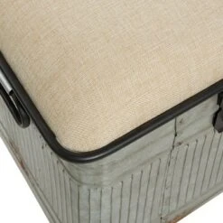 Wood Farmhouse Storage Bench Gray - Olivia & May -Ottomans Official Shop unnamed file 7729