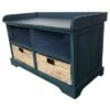 Hayden Storage Bench with 2 Baskets - Decor Therapy Antique Navy -Ottomans Official Shop unnamed file 7732