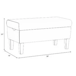 Bedroom Linen Storage Bench - Skyline Furniture Linen Coral -Ottomans Official Shop unnamed file 7758