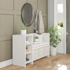 RealRooms Jocelyn Storage Bench and Coat Rack -Ottomans Official Shop unnamed file 7768