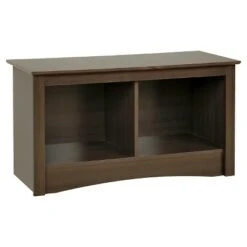 Twin Cubbie Bench Espresso - Prepac
