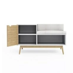 Blythe Sectional Storage Bench White/Natural - Jamesdar -Ottomans Official Shop unnamed file 7778