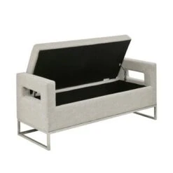 Madison Park Neale Storage Bench Gray 13 Madison Park Neale Storage Bench Gray -Ottomans Official Shop unnamed file 7810