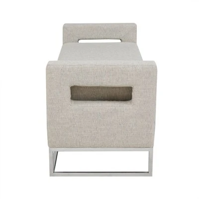 Madison Park Neale Storage Bench Gray 7 Madison Park Neale Storage Bench Gray - Image 5