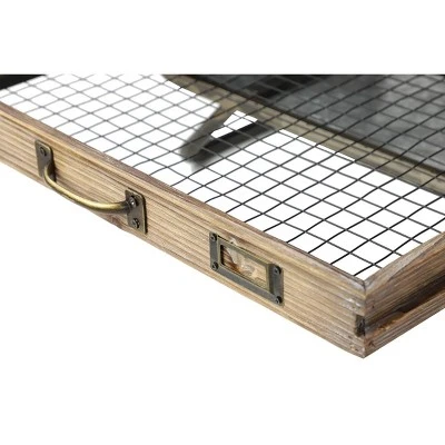 Olivia & May Industrial Storage Bench Gray - Olivia & May 7 Olivia & May Industrial Storage Bench Gray - Olivia & May - Image 5