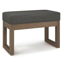 Small Madison Footstool Ottoman Bench - WyndenHall Gray 25 Small Madison Footstool Ottoman Bench - WyndenHall Gray -Ottomans Official Shop unnamed file 782