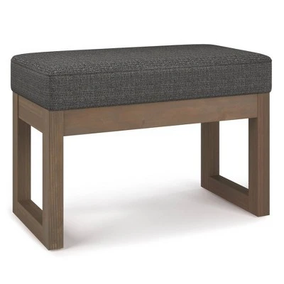 Small Madison Footstool Ottoman Bench - WyndenHall Gray 8 Small Madison Footstool Ottoman Bench - WyndenHall Gray - Image 6
